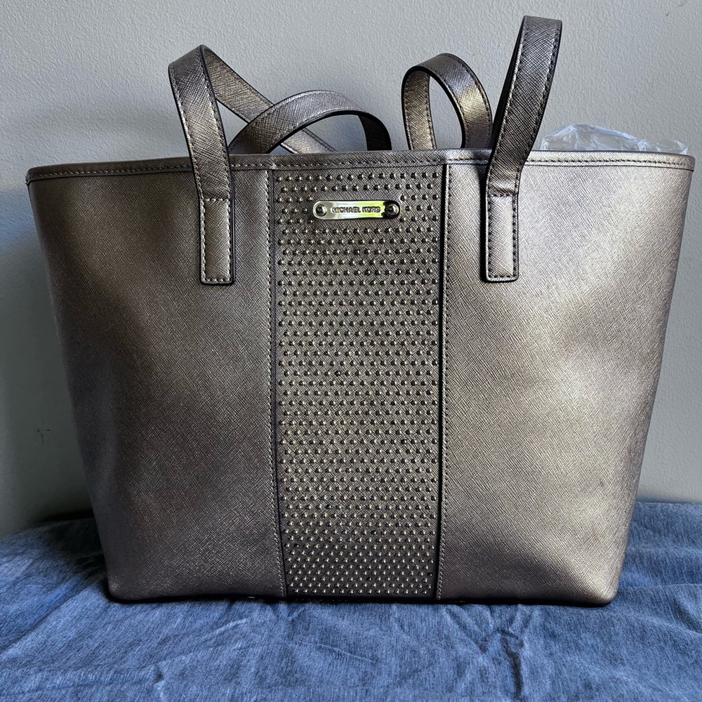 Michael Kors Gold Metallic Tote